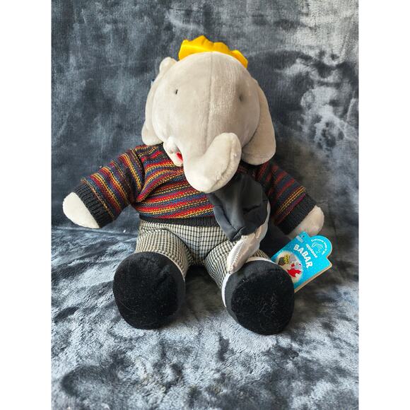 Babar  15" Tall Winter Holiday Loves Applause Stuffed Animal Plush Toy - Picture 1 of 7